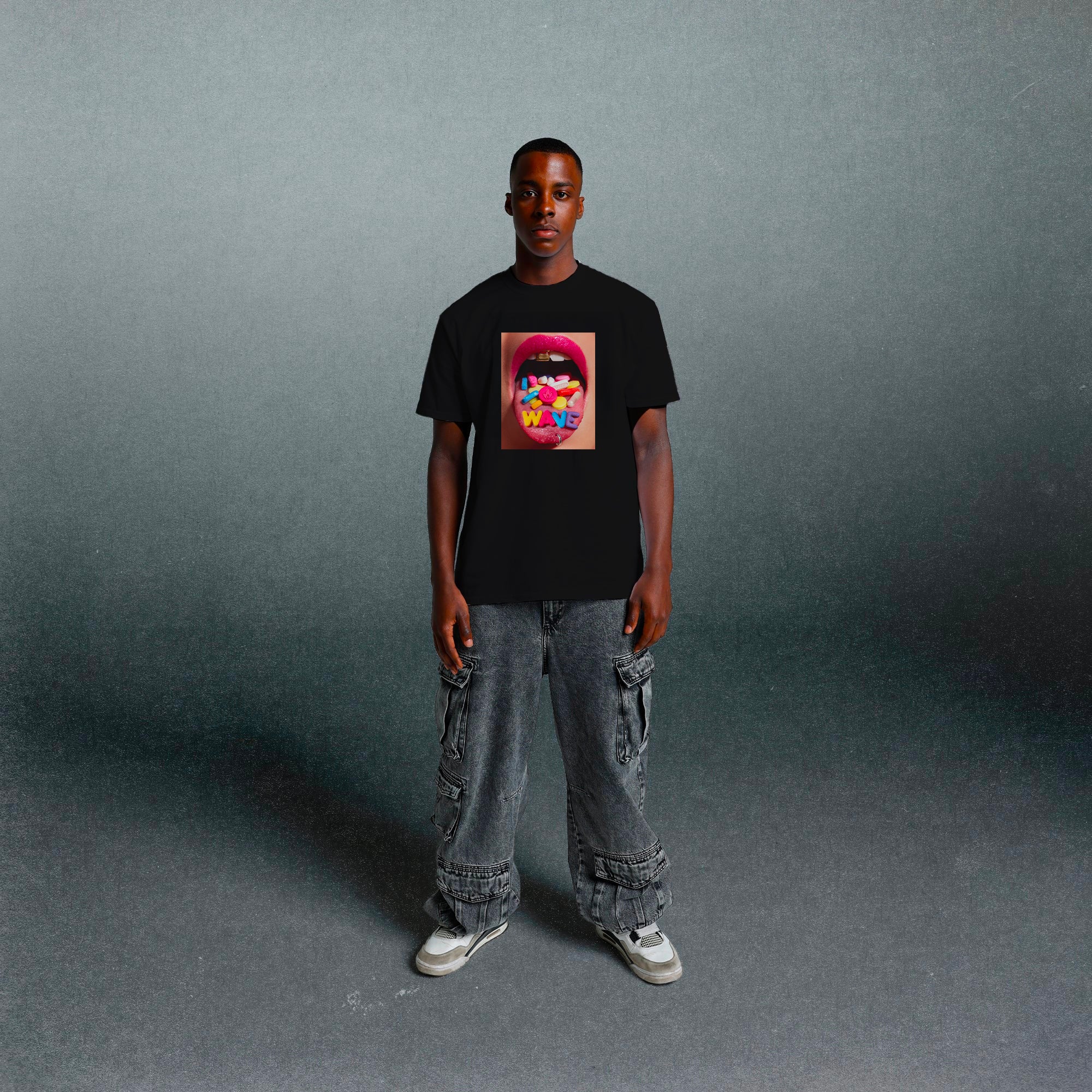 @V1ZZO "PSYWAVE" TEE